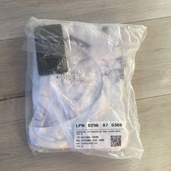 Fabletics The Training Day Tank XL Classic White NwT‎ in packaging - Picture 6 of 6